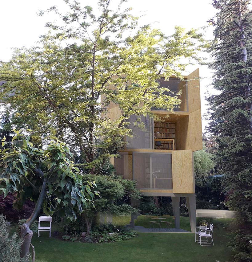 Dům skříń, Praha , studie