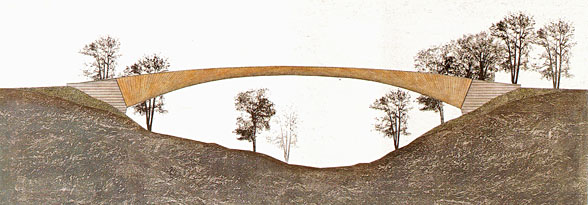 LÁVKA PRO PĚŠÍ V ČESKÉM KRUMLOVĚ, architektonická soutěž