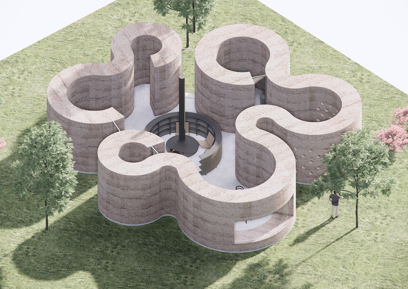 Dům z hlíny, Praha , studie