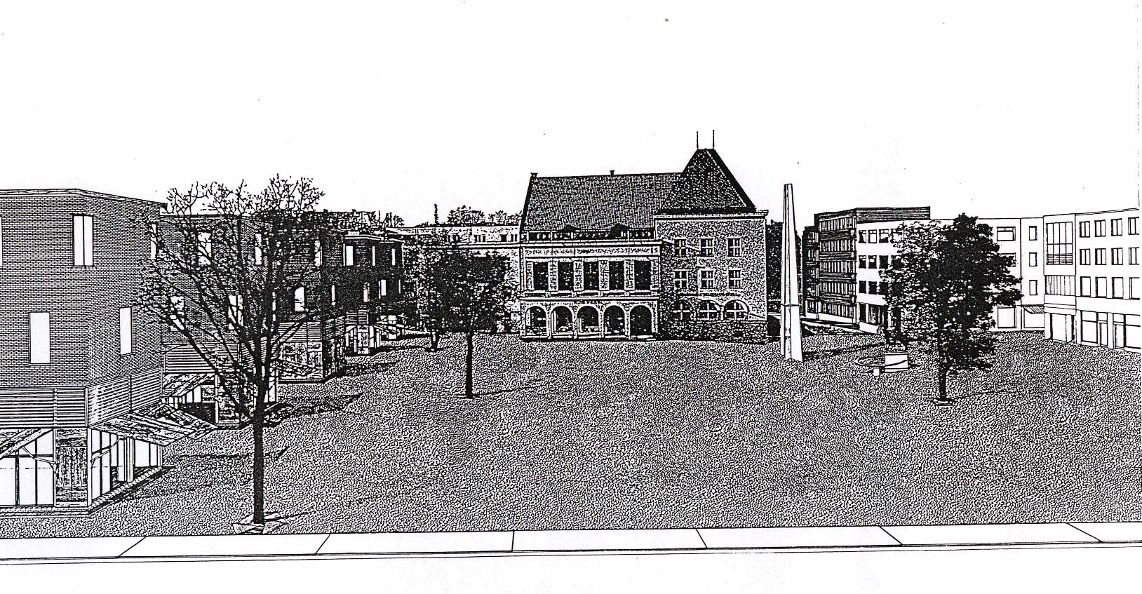 DOSTAVBA NÁMĚSTÍ MÍRU VE ZLÍNĚ, architektonická soutěž