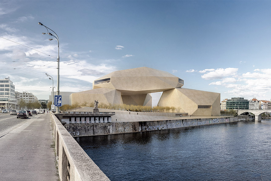 Vltavská filharmonie, Praha  , architektonická soutěž