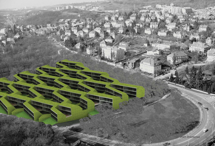 BYTOVÝ DŮM - PRAHA KLAMOVKA, studie